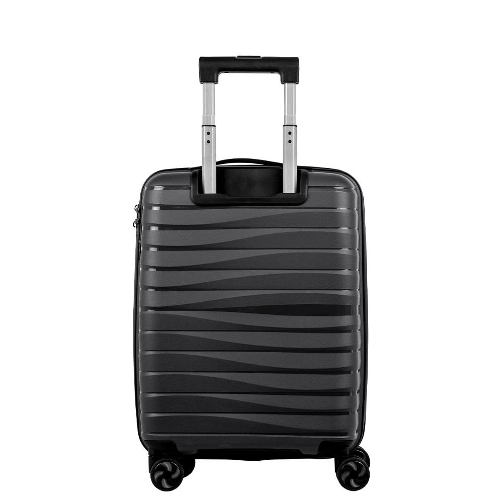 Mala de Viagem Bordo com Rodas 360° PP Essencial - Grafite Cinza 4