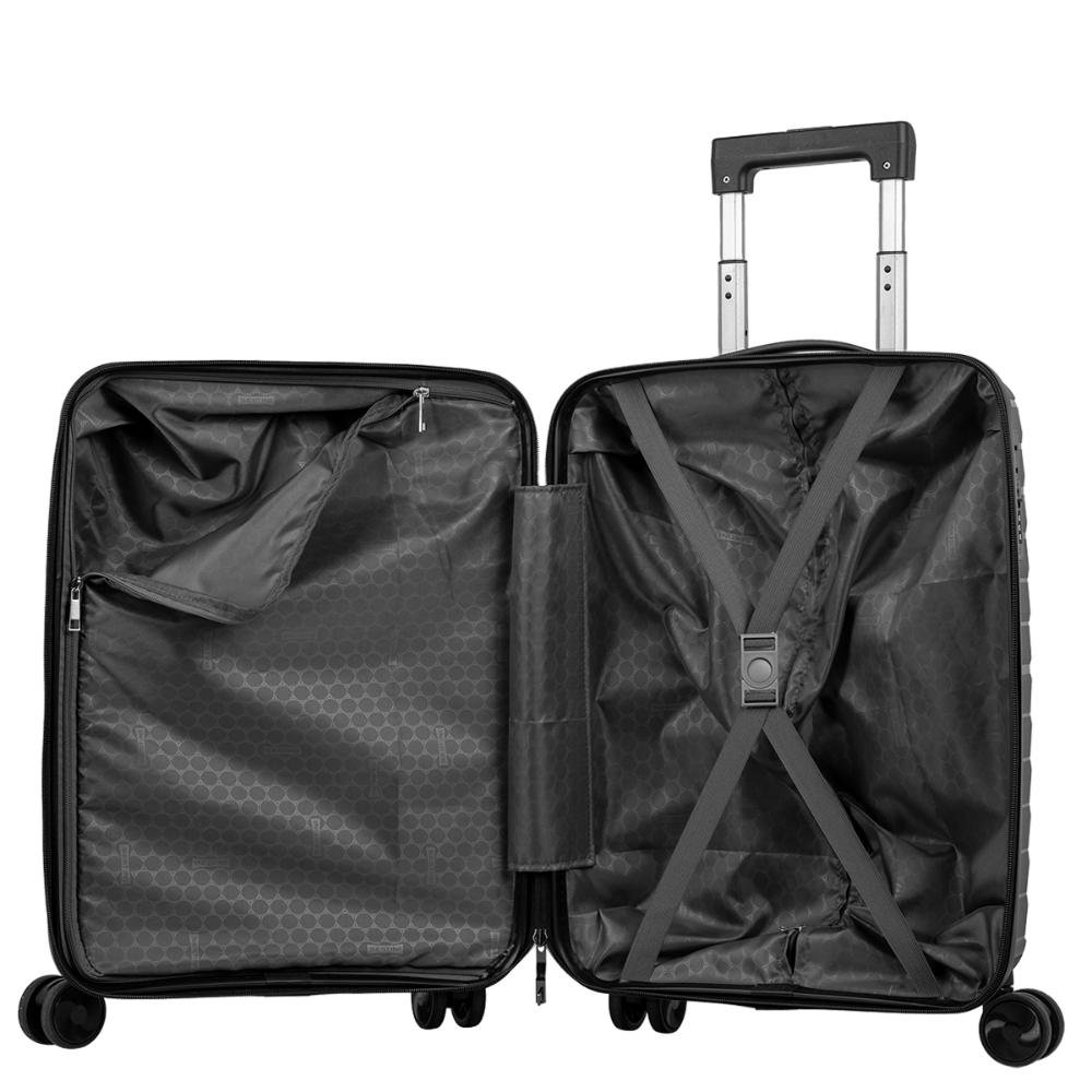 Mala de Viagem Bordo com Rodas 360° PP Essencial - Grafite Cinza 5