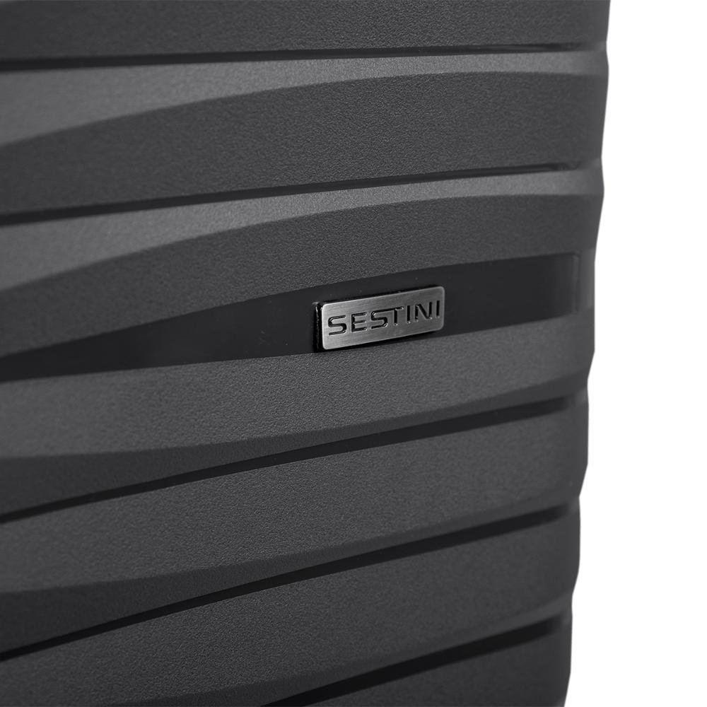 Mala de Viagem Bordo com Rodas 360° PP Essencial - Grafite Cinza 10