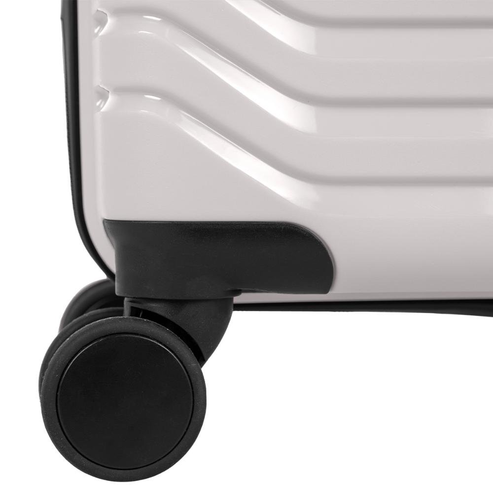 Mala Bordo em Polipropileno com Rodas 360º PP Basic - Branco Branco 7