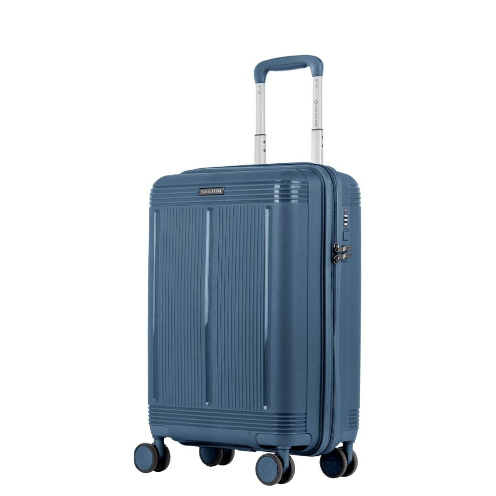 Mala de Viagem Bordo com Rodas 360° PP Pulse - Azul Petróleo Azul 3