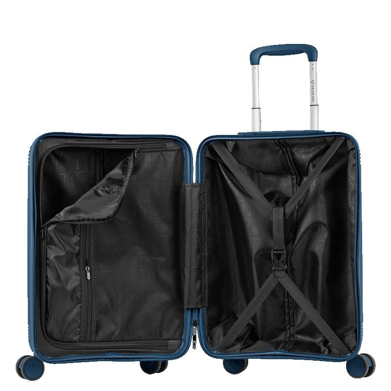 Mala de Viagem Bordo com Rodas 360° PP Pulse - Azul Petróleo Azul 6