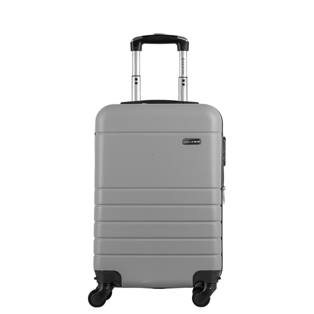 Mala de Viagem Bordo com Rodas 360º Essencial 2 - Prata