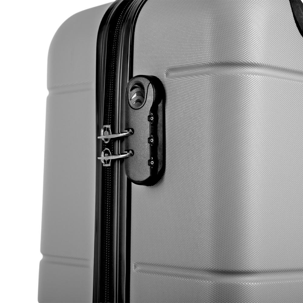 Mala de Viagem Bordo com Rodas 360º Essencial 2 - Prata Prata 6