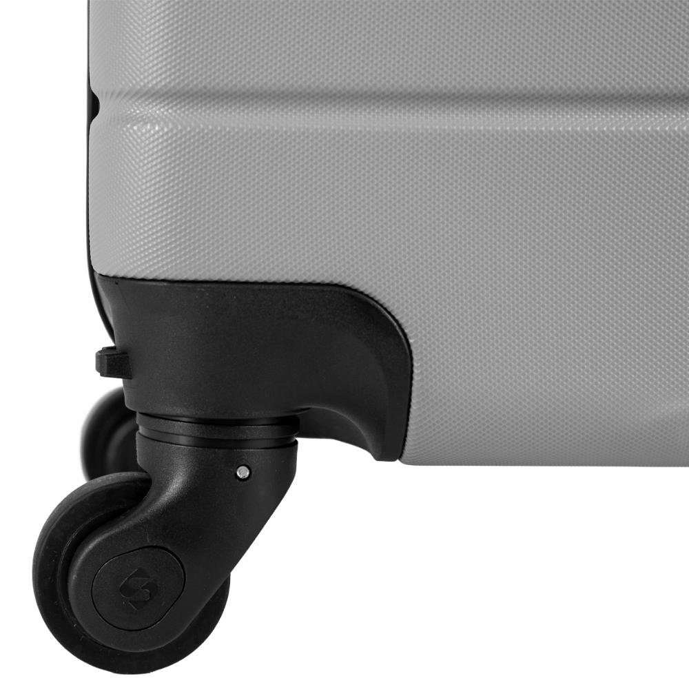 Mala de Viagem Bordo com Rodas 360º Essencial 2 - Prata Prata 8