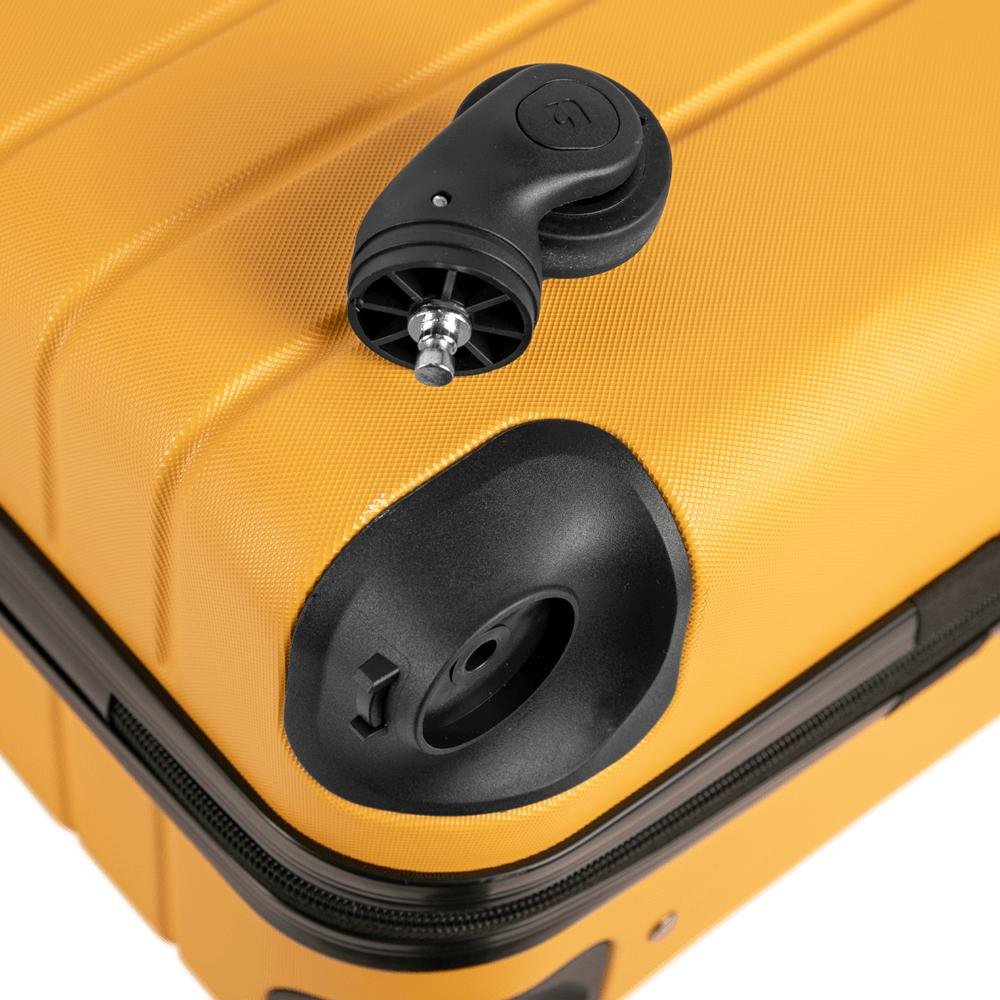Mala de Viagem Bordo com Rodas 360º Essencial 2 - Amarelo Amarelo 8