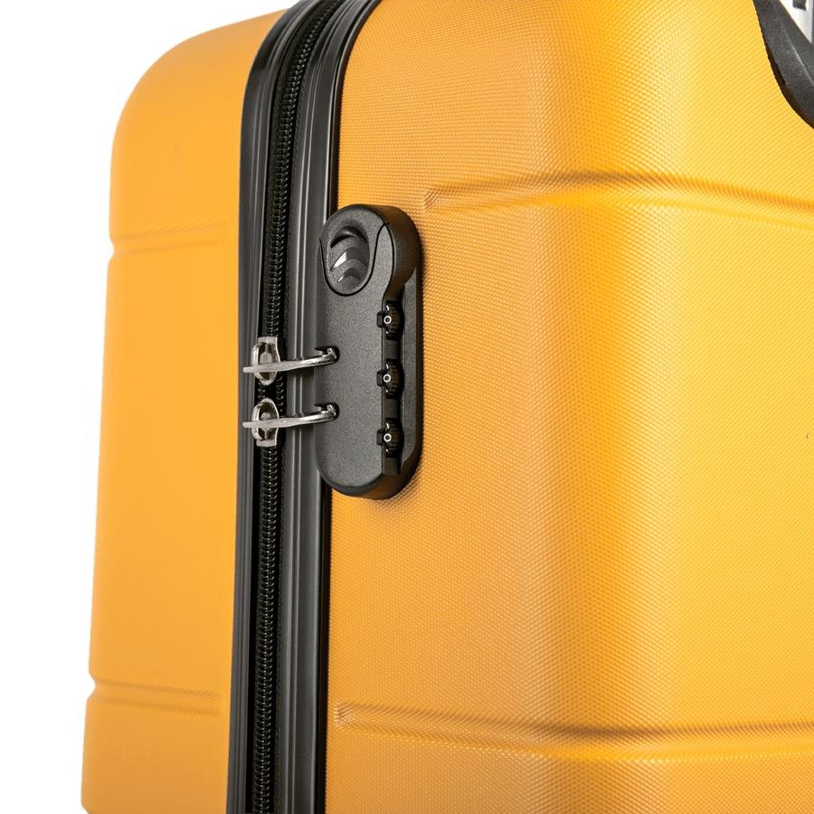 Mala de Viagem Bordo com Rodas 360º Essencial 2 - Amarelo Amarelo 9