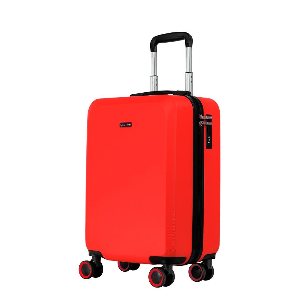 Mala de Viagem Bordo Rodas 360 º Uno Racer - Vermelho Vermelho 3