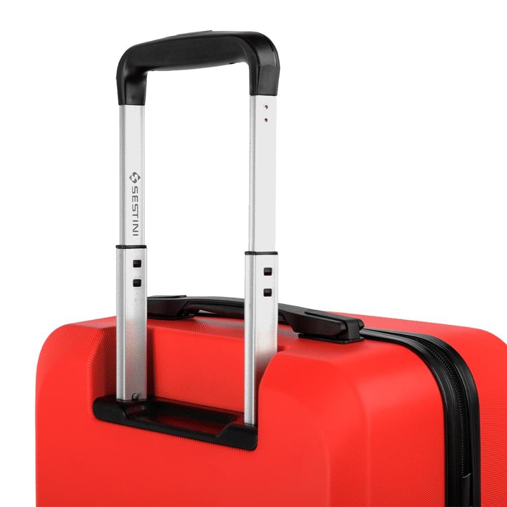 Mala de Viagem Bordo Rodas 360 º Uno Racer - Vermelho Vermelho 7