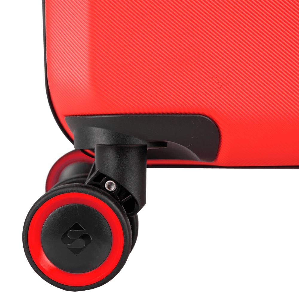 Mala de Viagem Bordo Rodas 360 º Uno Racer - Vermelho Vermelho 10