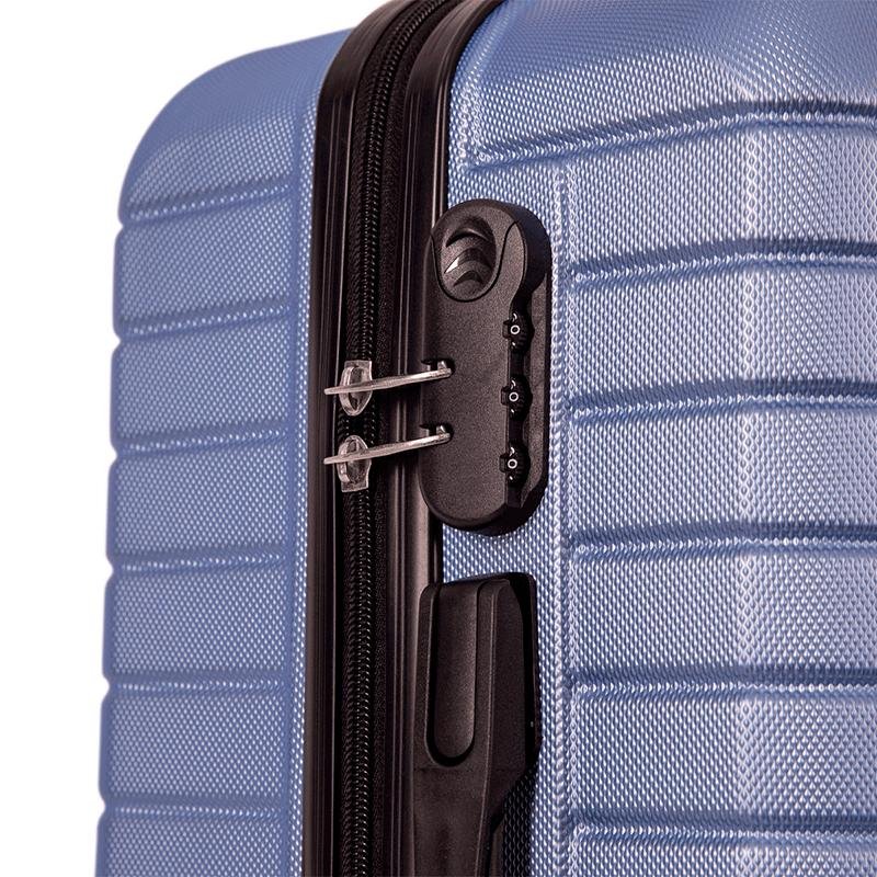 Mala de Viagem Grande com Rodas 360° Deluxe - Azul Azul 6