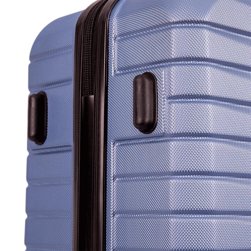 Mala de Viagem Grande com Rodas 360° Deluxe - Azul Azul 8
