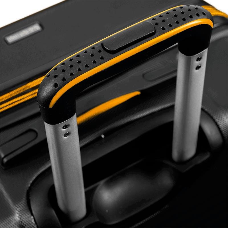 Mala de Viagem Grande com Rodas 360° Racer - Preto Preto 7