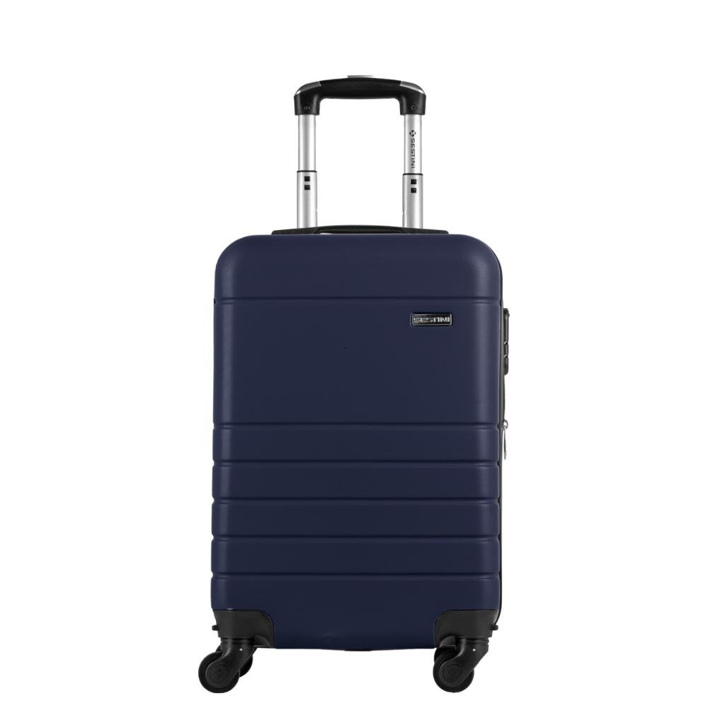 Mala de Viagem Bordo com Rodas 360º Essencial 2 - Azul Marinho