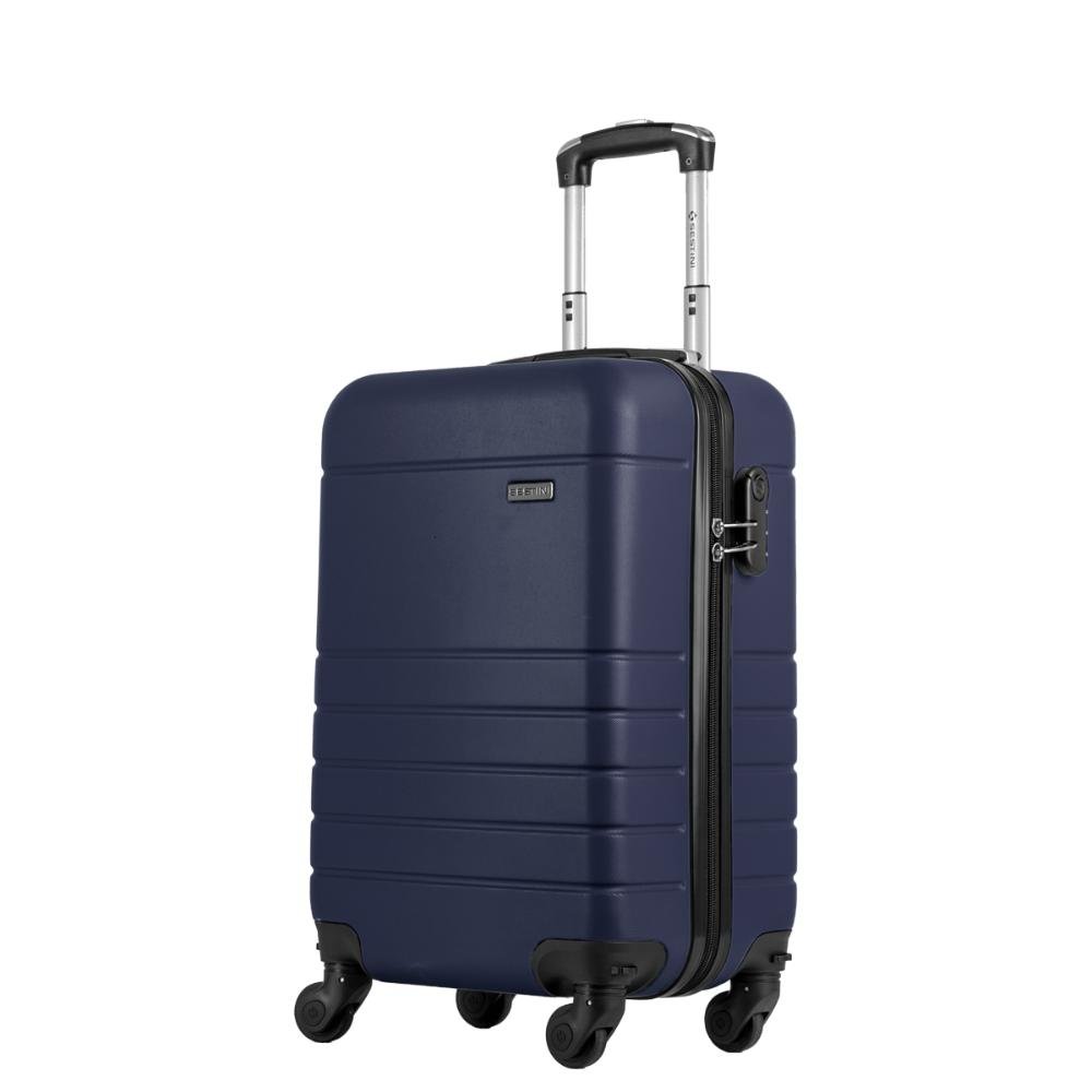 Mala de Viagem Bordo com Rodas 360º Essencial 2 - Azul Marinho Azul 3