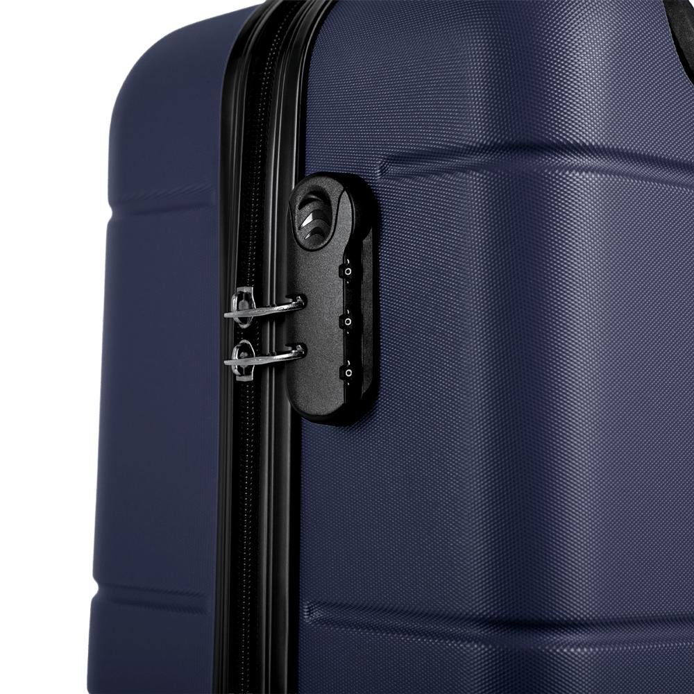 Mala de Viagem Bordo com Rodas 360º Essencial 2 - Azul Marinho Azul 6
