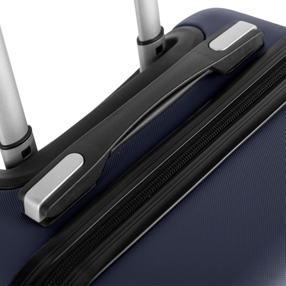 Mala de Viagem Bordo com Rodas 360º Essencial 2 - Azul Marinho Azul 7