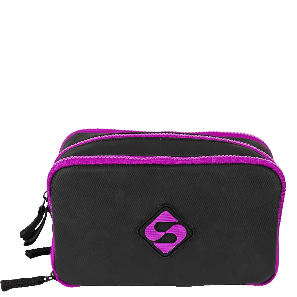 Estojo Especial 3 Compartimentos Hydroblock - Preto E Roxo
