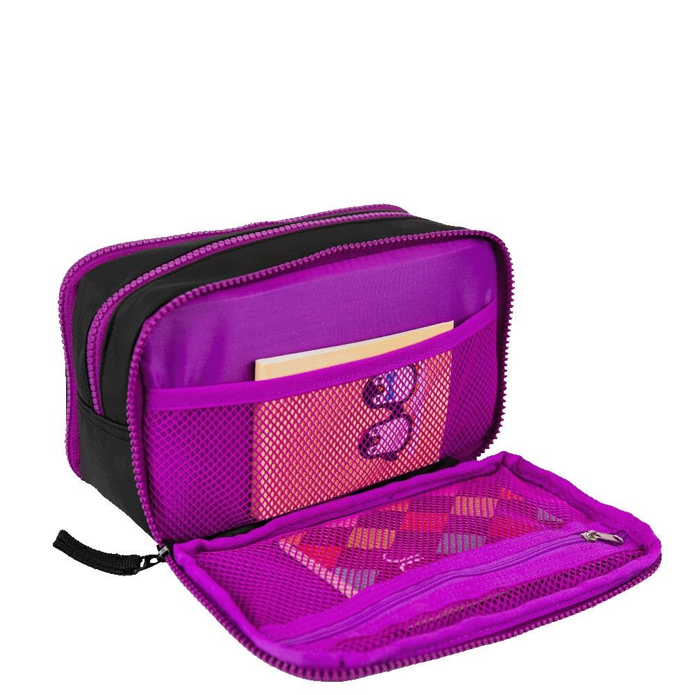 Estojo Especial 3 Compartimentos Hydroblock - Preto E Roxo Preto 6