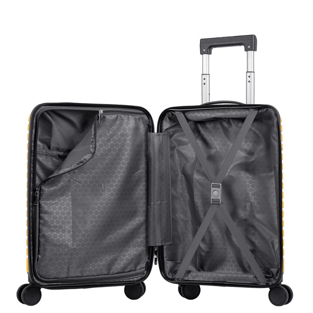 Mala de Viagem Bordo com Rodas 360º PP Basic - Amarelo Amarelo 6