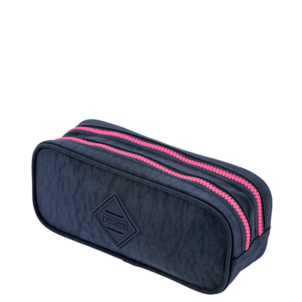 Estojo 2 Compartimentos Crinkle - Azul Neon Azul 3