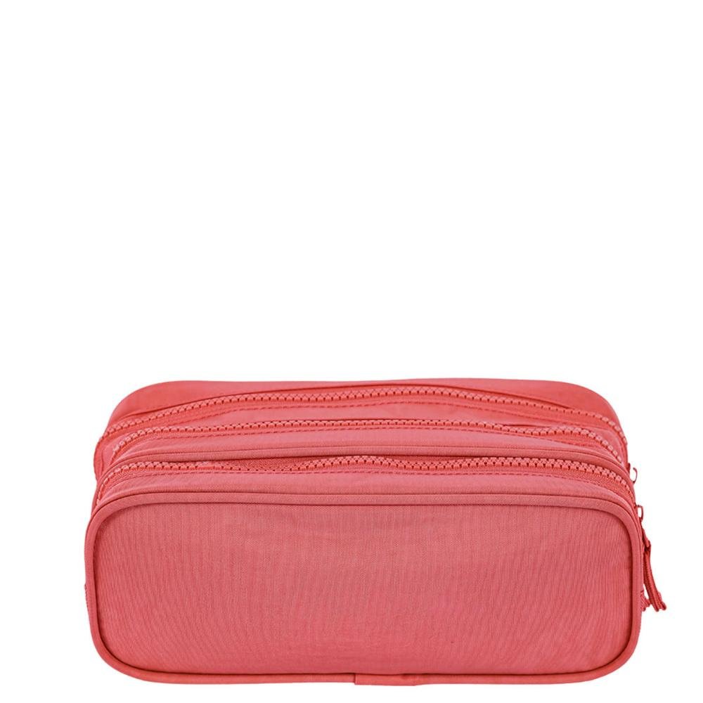 Estojo 3 Compartimentos Crinkle Laranja - Apricot Laranja 4