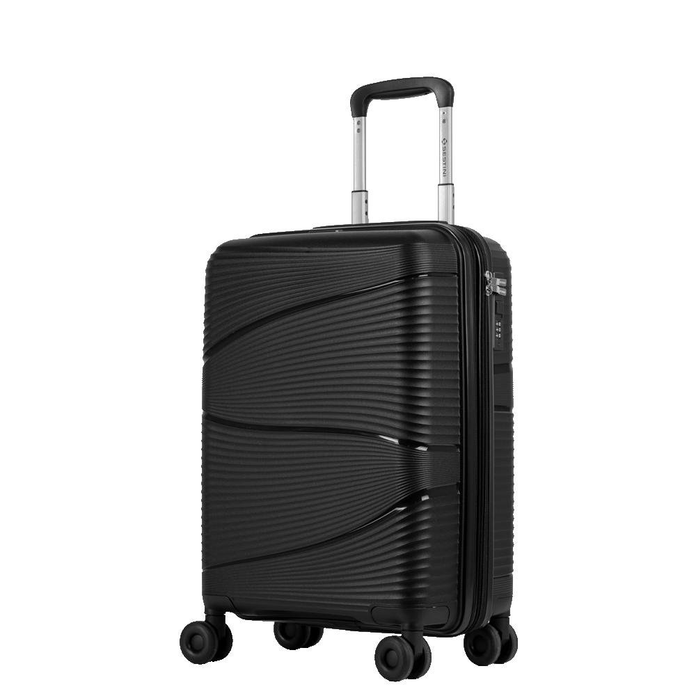 Mala de Viagem Bordo com Rodas 360º PP Joy - Preto Preto 3