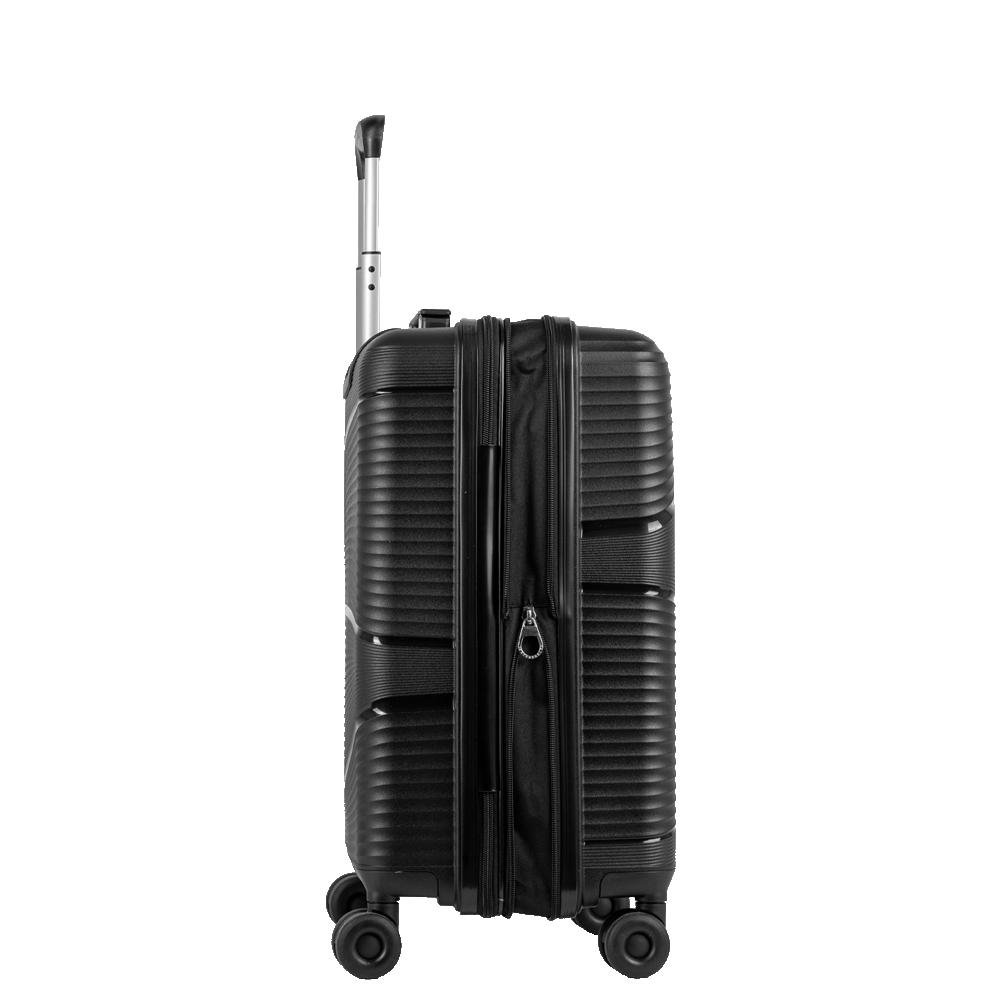 Mala de Viagem Bordo com Rodas 360º PP Joy - Preto Preto 5