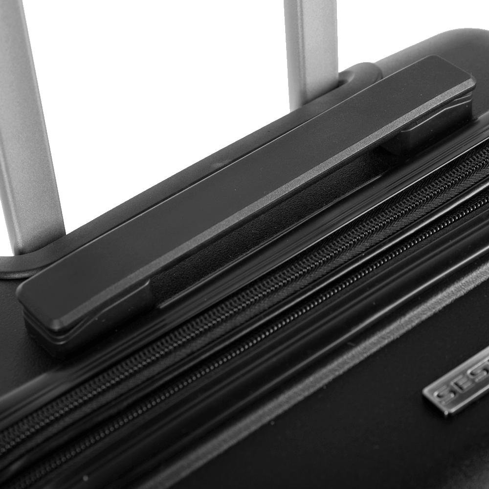 Mala de Viagem Bordo com Rodas 360º PP Joy - Preto Preto 8