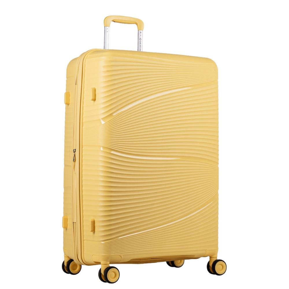 Mala de Viagem Grande com Rodas 360º PP Joy - Amarelo Amarelo 2