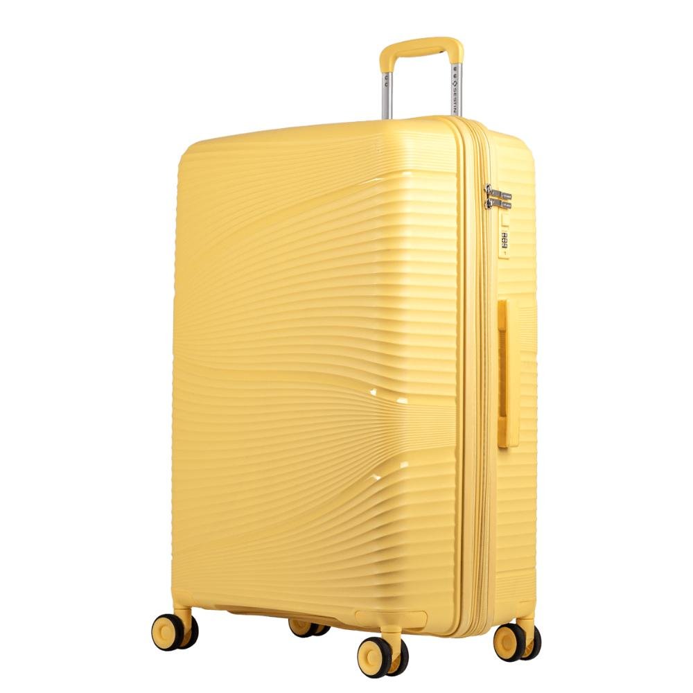 Mala de Viagem Grande com Rodas 360º PP Joy - Amarelo Amarelo 3