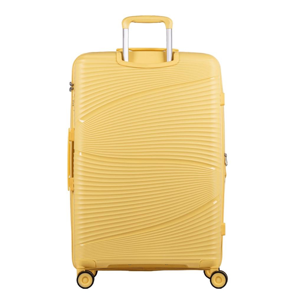 Mala de Viagem Grande com Rodas 360º PP Joy - Amarelo Amarelo 4
