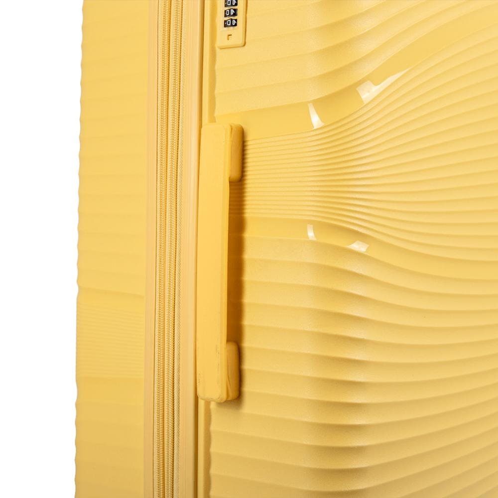 Mala de Viagem Grande com Rodas 360º PP Joy - Amarelo Amarelo 9