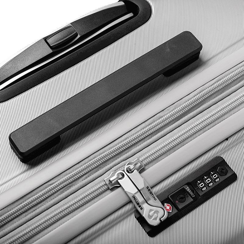 Mala de Viagem Grande com Rodas 360º Wheeless 2T - Prata Prata 6