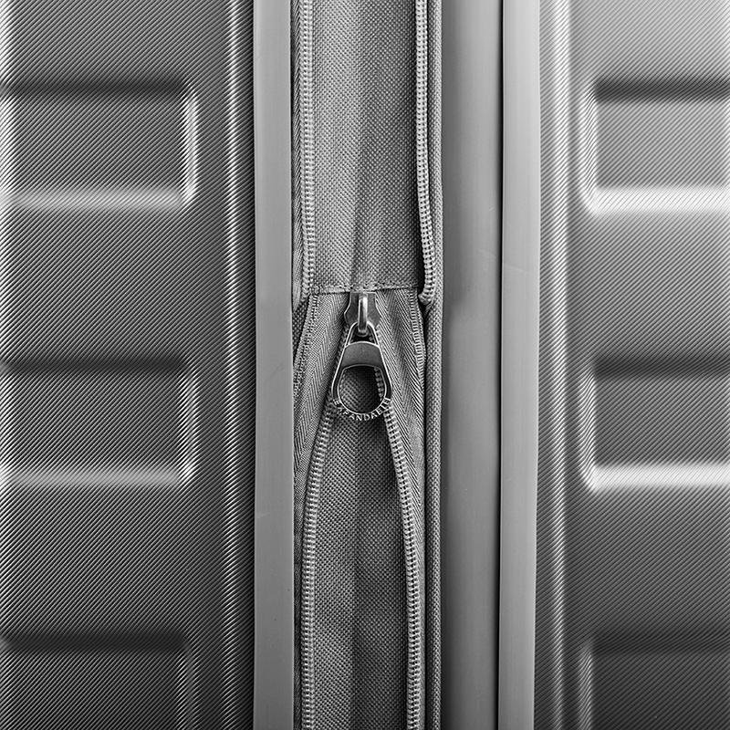 Mala de Viagem Grande com Rodas 360º Wheeless 2T - Prata Prata 9