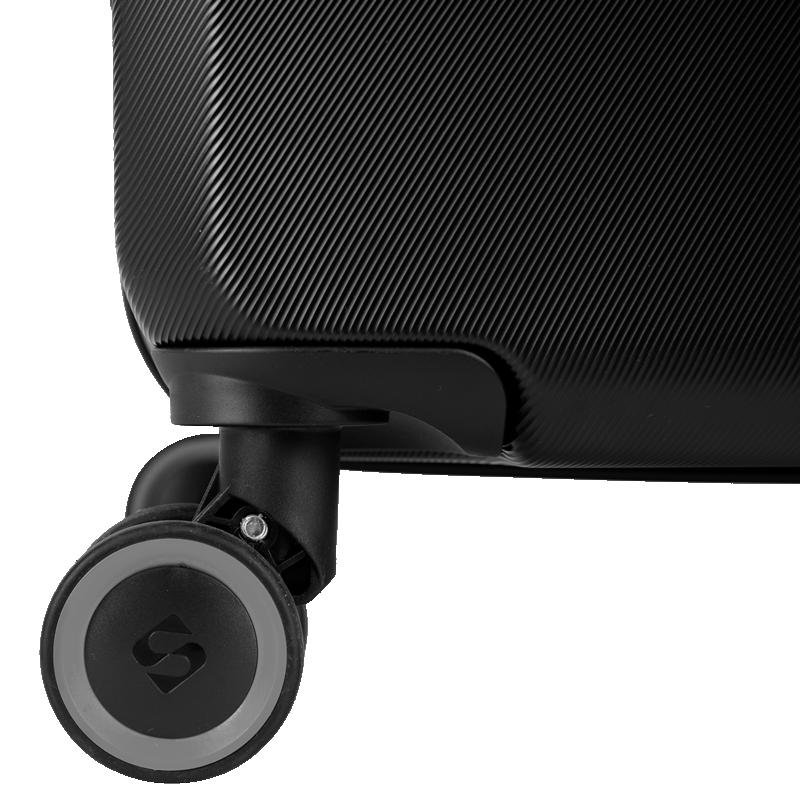 Mala de Viagem Grande Rodas 360 º Uno Racer - Preto Preto 12