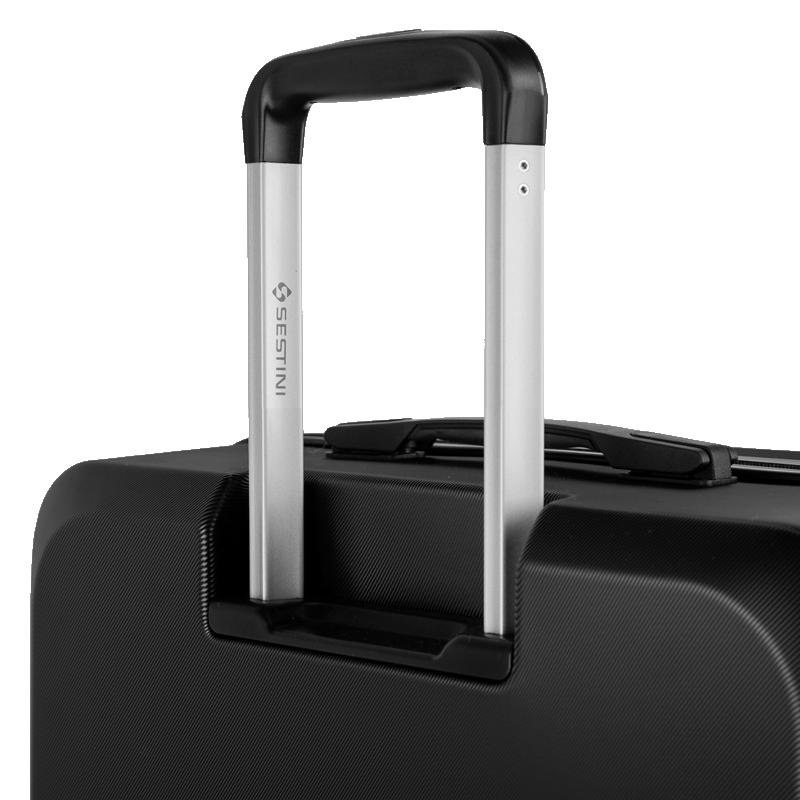 Mala de Viagem Grande Rodas 360 º Uno Racer - Preto Preto 7