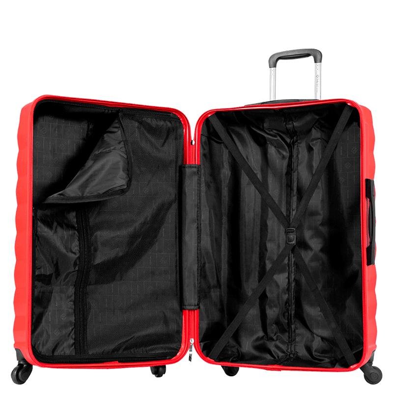 Mala de Viagem Média com Rodas 360° Neo - Vermelho Vermelho 5