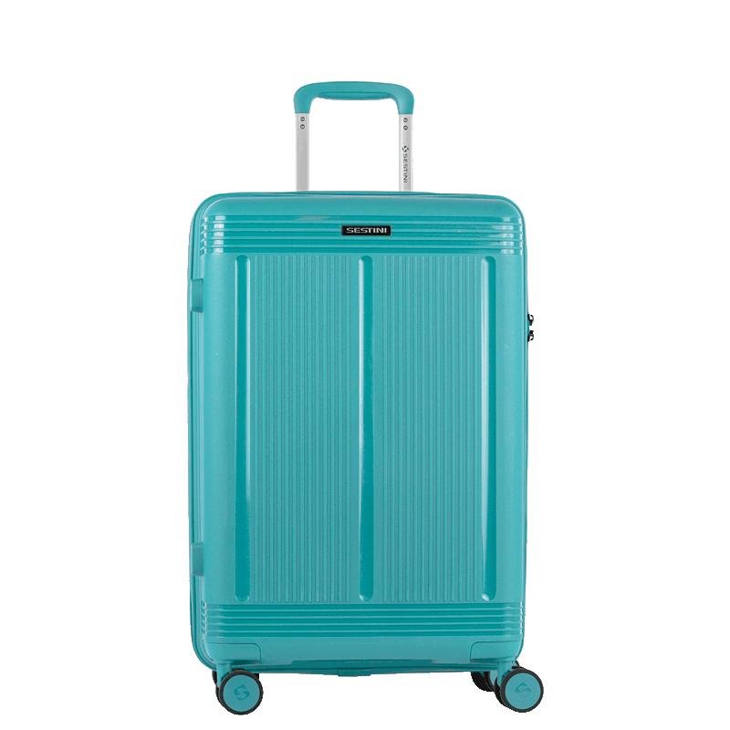 Mala de Viagem Média com Rodas 360° PP Pulse - Azul Turquesa