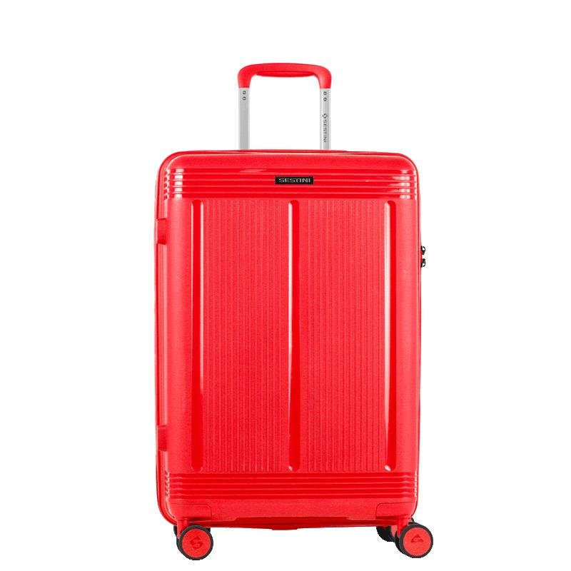 Mala de Viagem Média com Rodas 360° PP Pulse - Vermelho