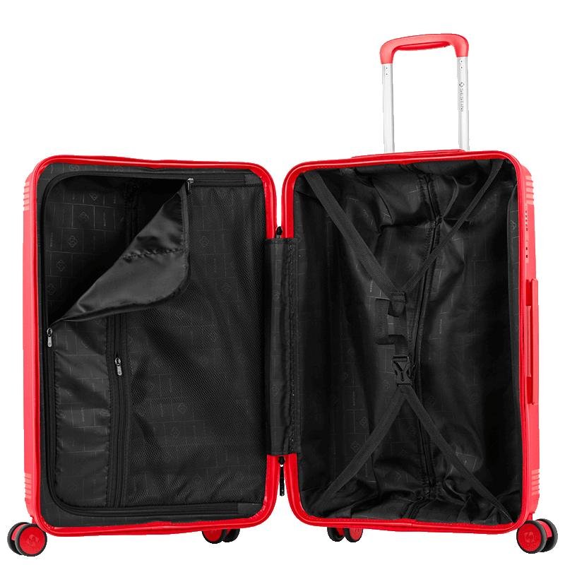 Mala de Viagem Média com Rodas 360° PP Pulse - Vermelho Vermelho 6