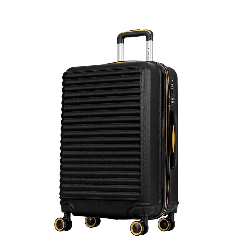 Mala de Viagem Média com Rodas 360° Racer - Preto Preto 3