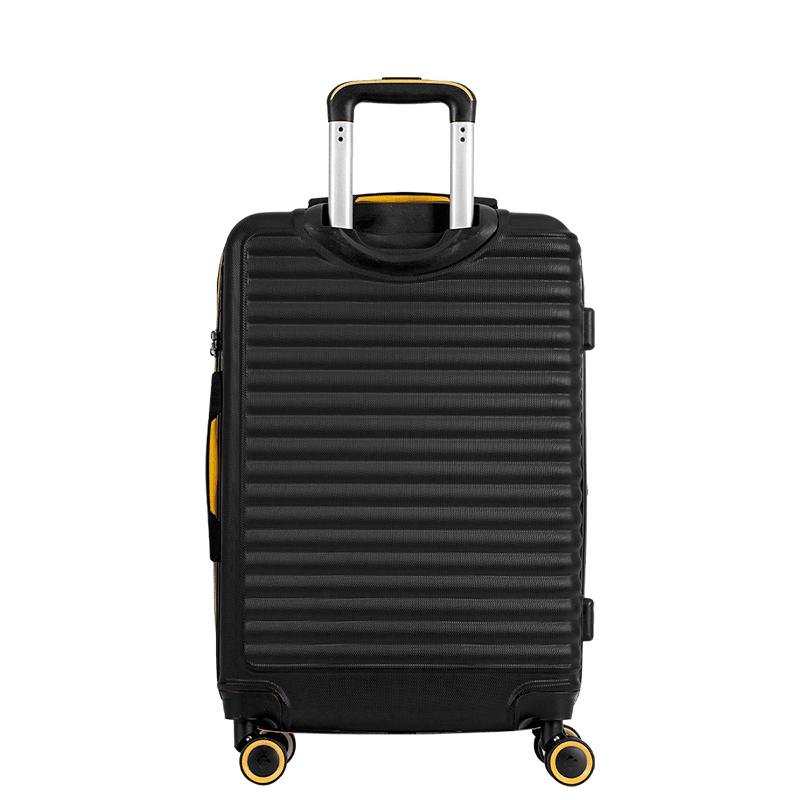 Mala de Viagem Média com Rodas 360° Racer - Preto Preto 4