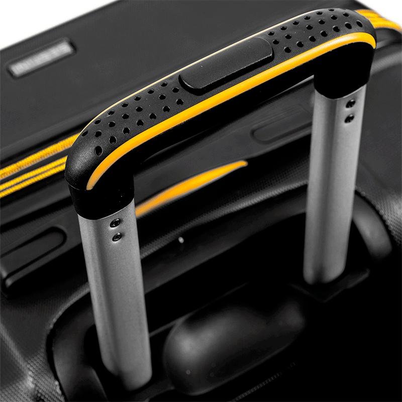 Mala de Viagem Média com Rodas 360° Racer - Preto Preto 9