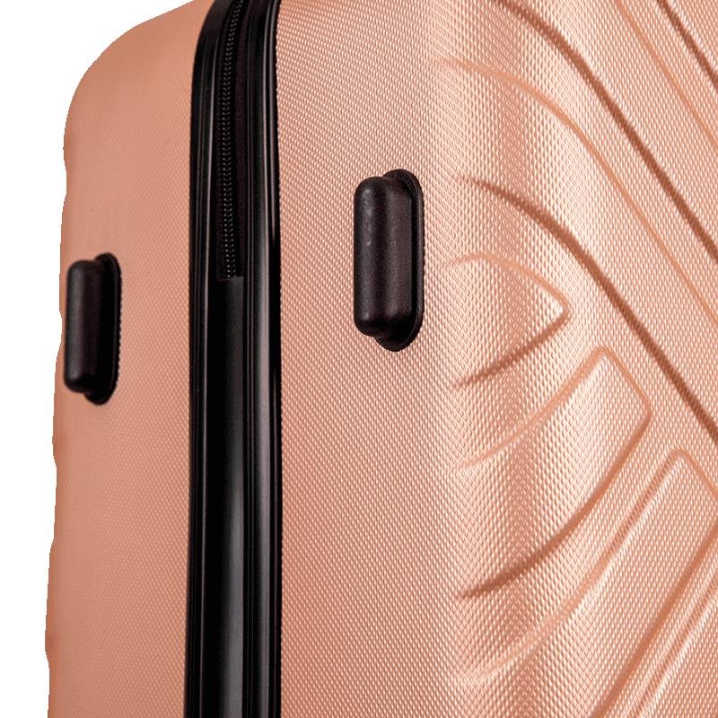 Mala de Viagem Média com Rodas 360° Track Bege - Champagne Bege 9