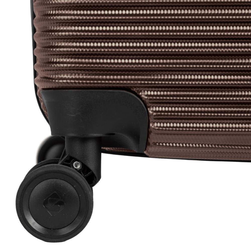 Mala de Viagem Média com Rodas 360º 4 ALL 6T - Bronze Cinza 12