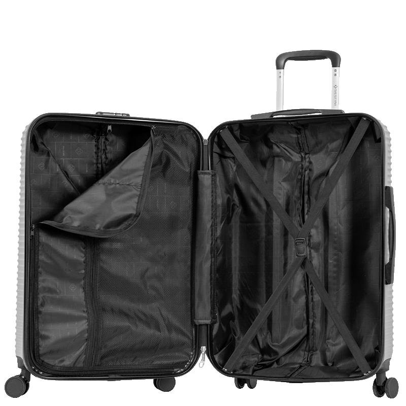 Mala de Viagem Média com Rodas 360º Classy 2 - Prata Prata 5