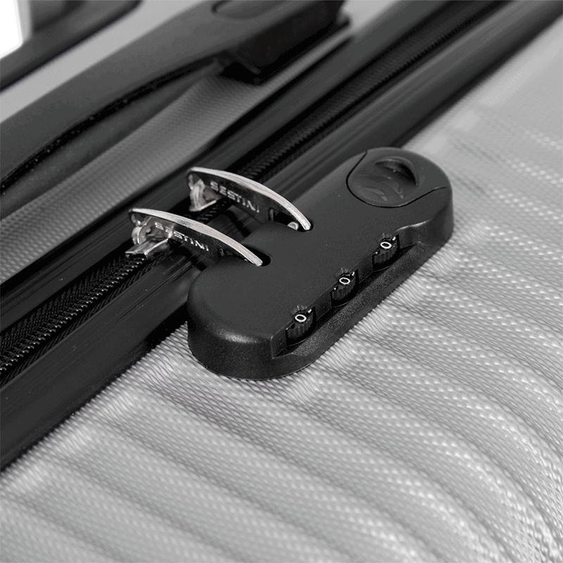 Mala de Viagem Média com Rodas 360º Classy 2 - Prata Prata 6