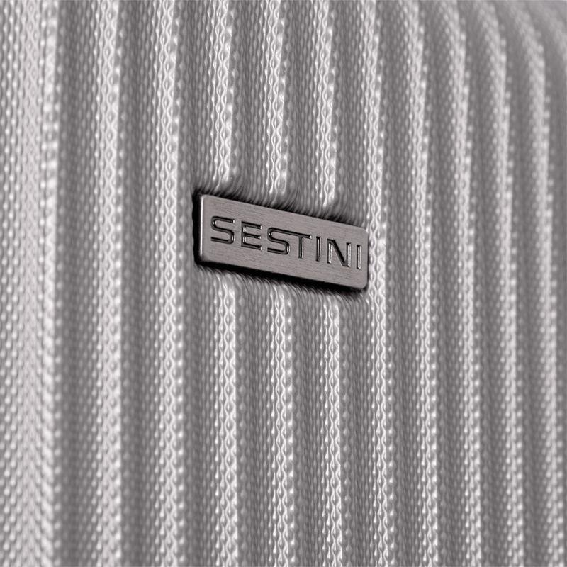 Mala de Viagem Média com Rodas 360º Classy 2 - Prata Prata 9