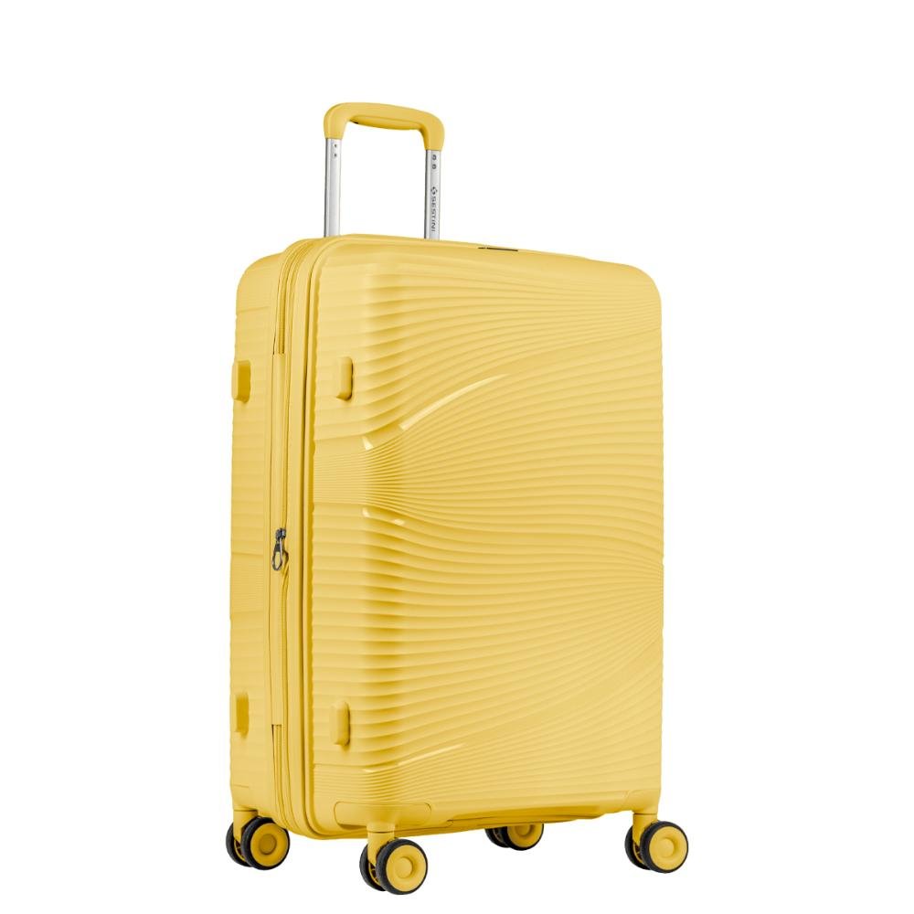 Mala de Viagem Média com Rodas 360º PP Joy - Amarelo Amarelo 2